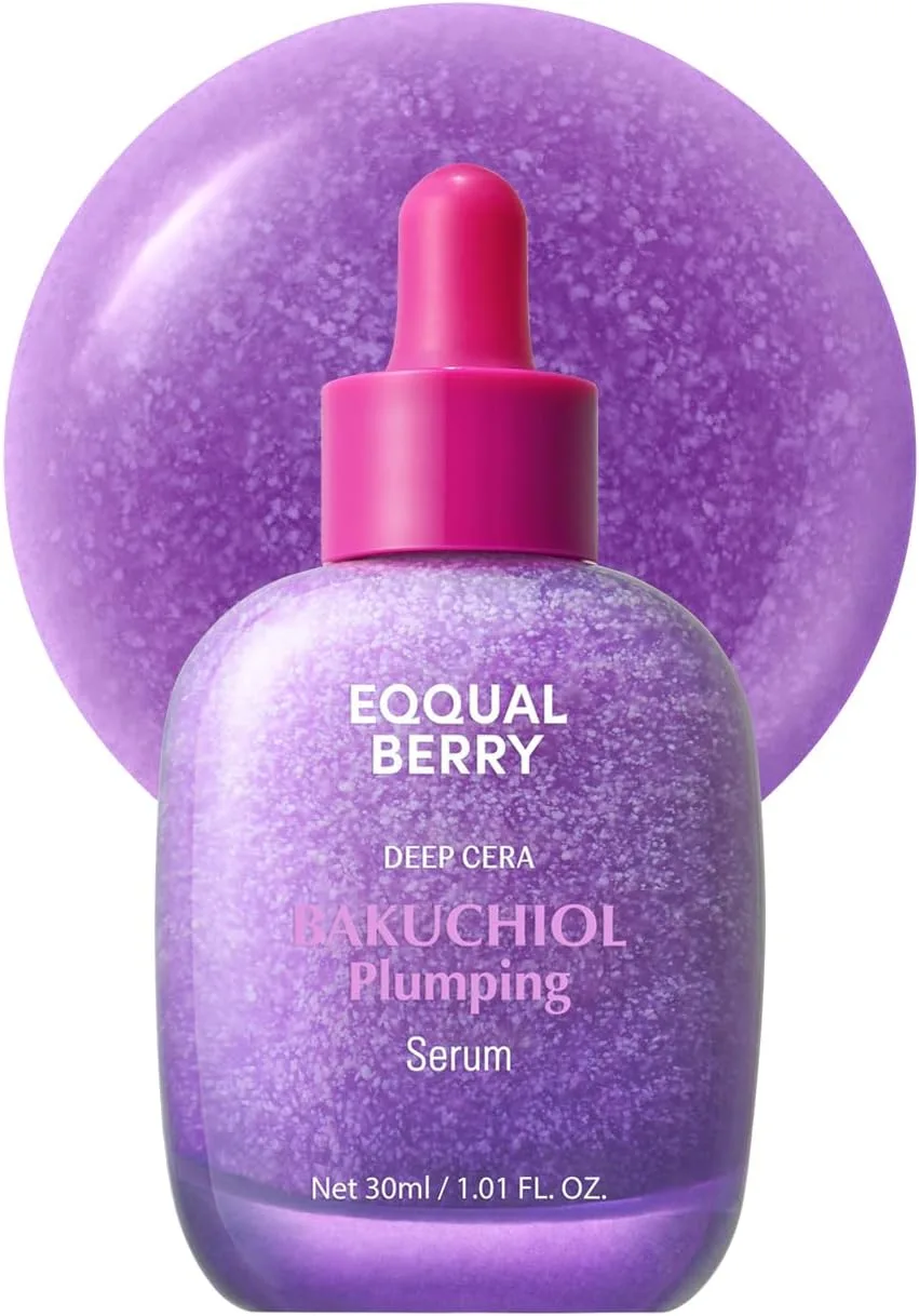 سيروم باكوشيول بلمبنغ من  EQQUAL BERRY لزيادة الحجم Eqqualberry Deep Cera Bakuchiol Plumping Serum - البديل النباتي للريتينول- مضاد للشيخوخة