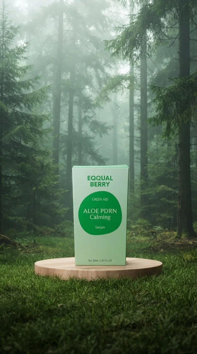 سيروم GREEN AID من EQQUAL BERRY  المهدئ بخلاصة الصبار والسينتيلا - طريقة كورية للعناية بالبشرة لتهدئة البشرة الحساسة — صورة 4