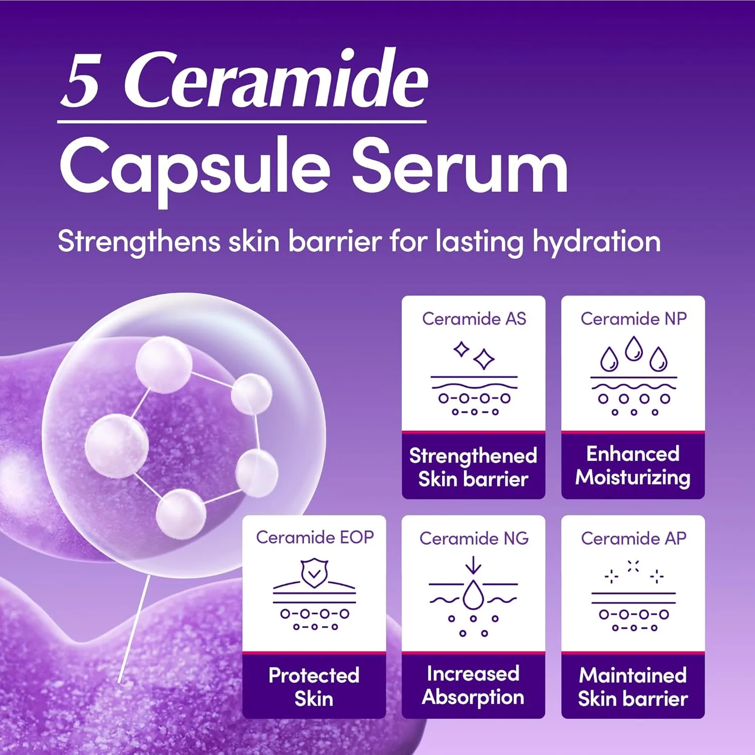 سيروم باكوشيول بلمبنغ من  EQQUAL BERRY لزيادة الحجم Eqqualberry Deep Cera Bakuchiol Plumping Serum - البديل النباتي للريتينول- مضاد للشيخوخة — صورة 3